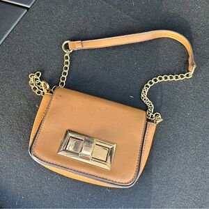 Brown mini shoulder bag
